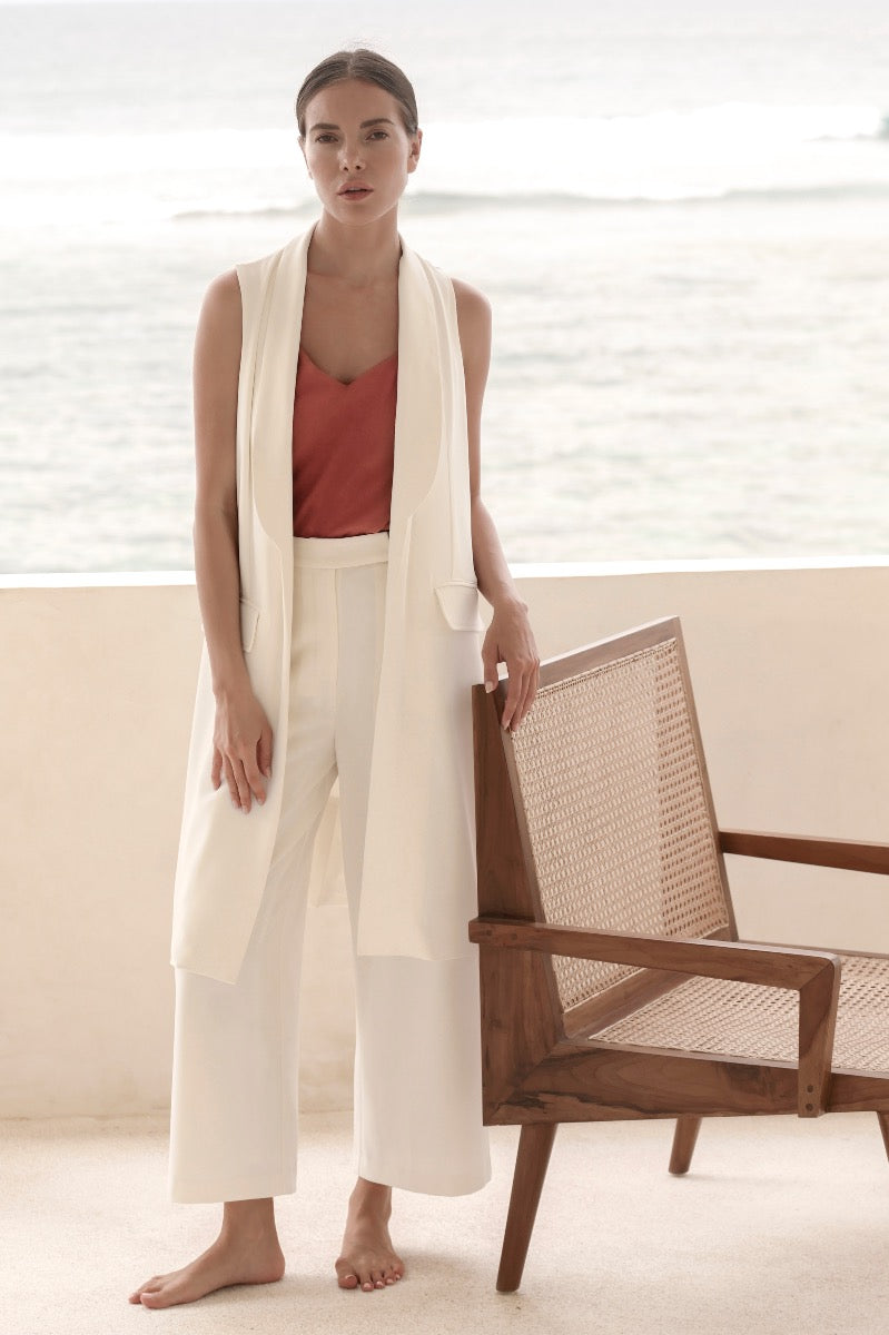 SHAWL COLLAR VEST