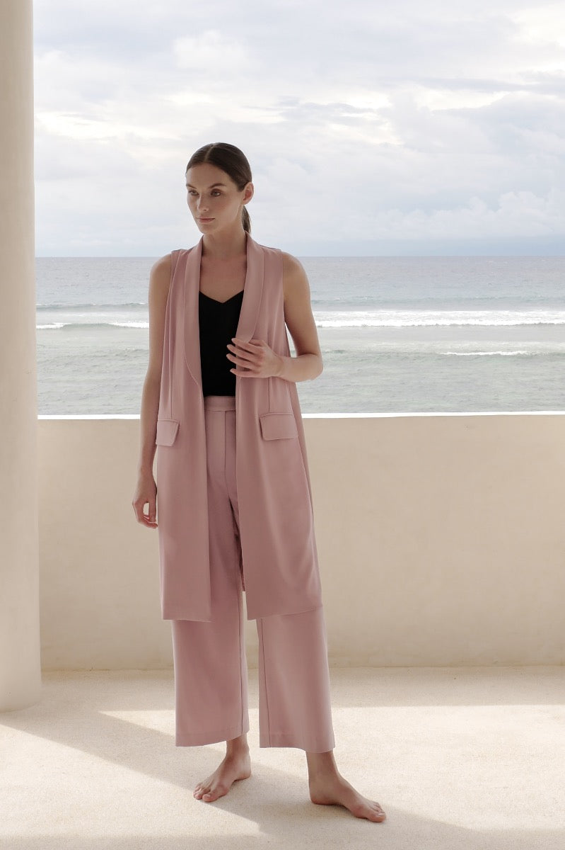 SHAWL COLLAR VEST