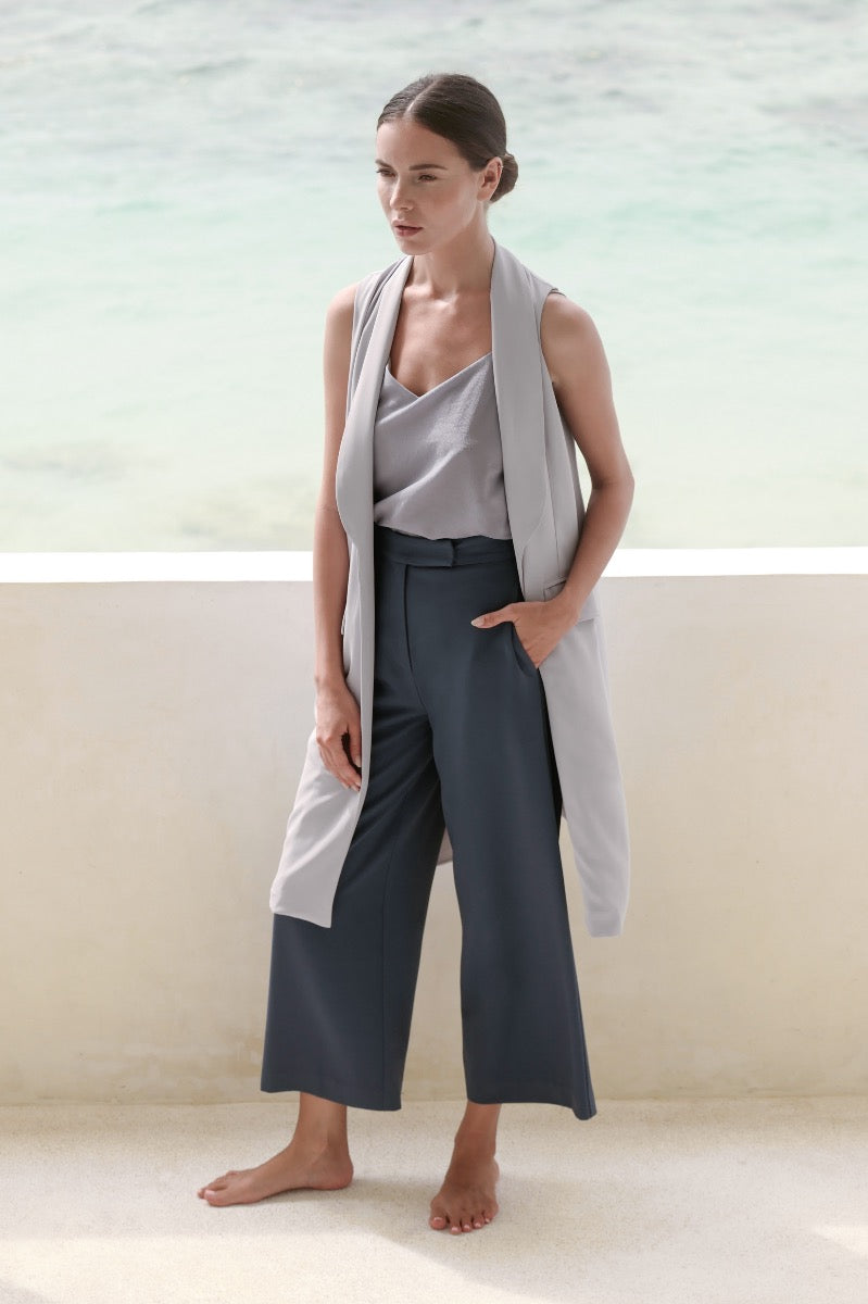 SHAWL COLLAR VEST