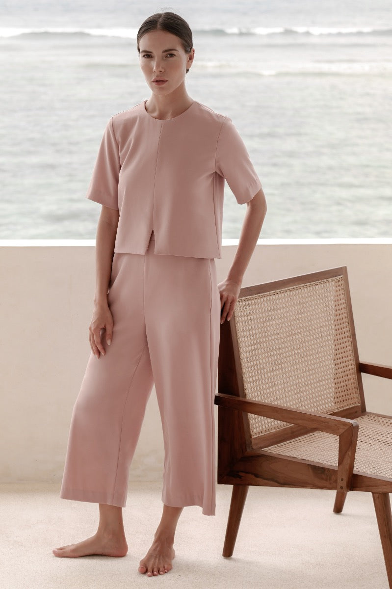 LAYERED CREPE JUMPSUIT