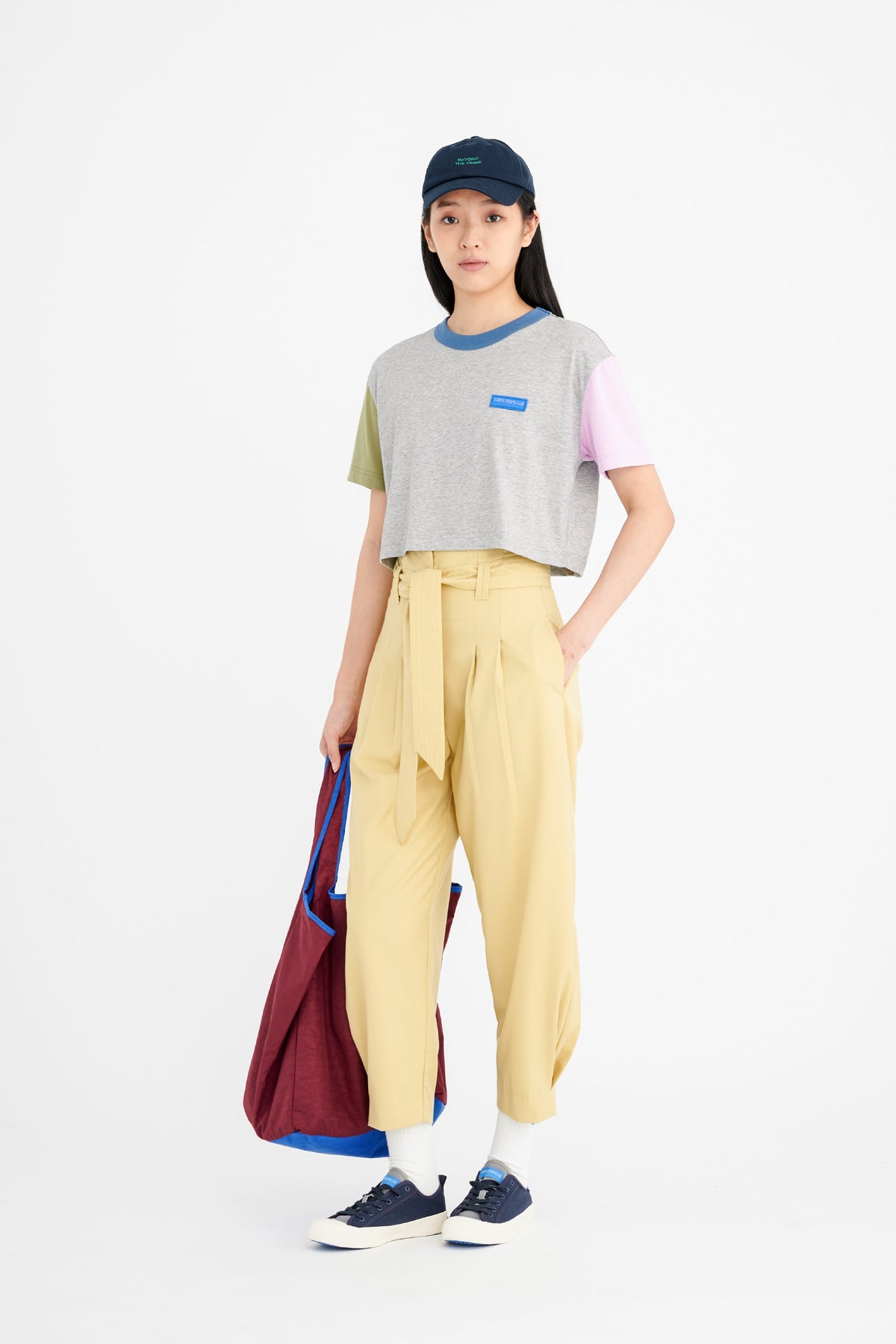 Grey Colourblock Tee