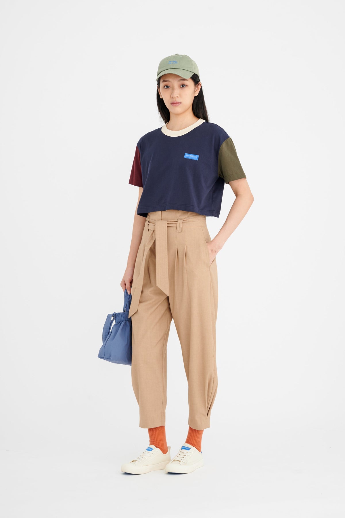 Navy Colourblock Tee