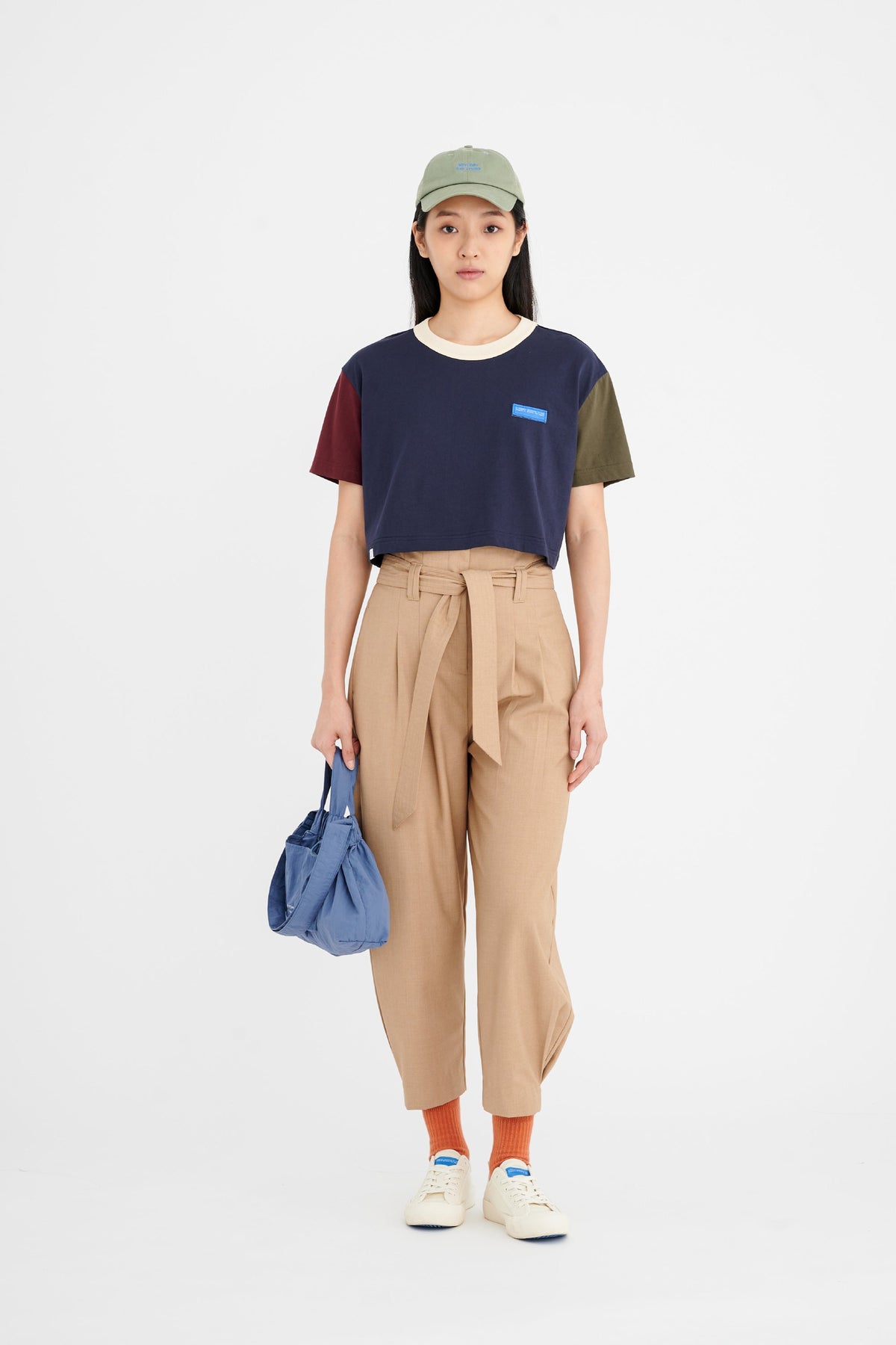 Navy Colourblock Tee
