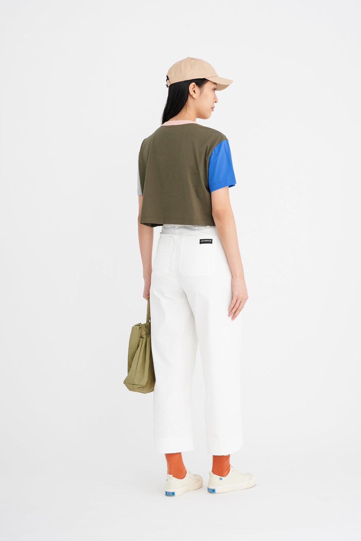 Olive Colourblock Tee